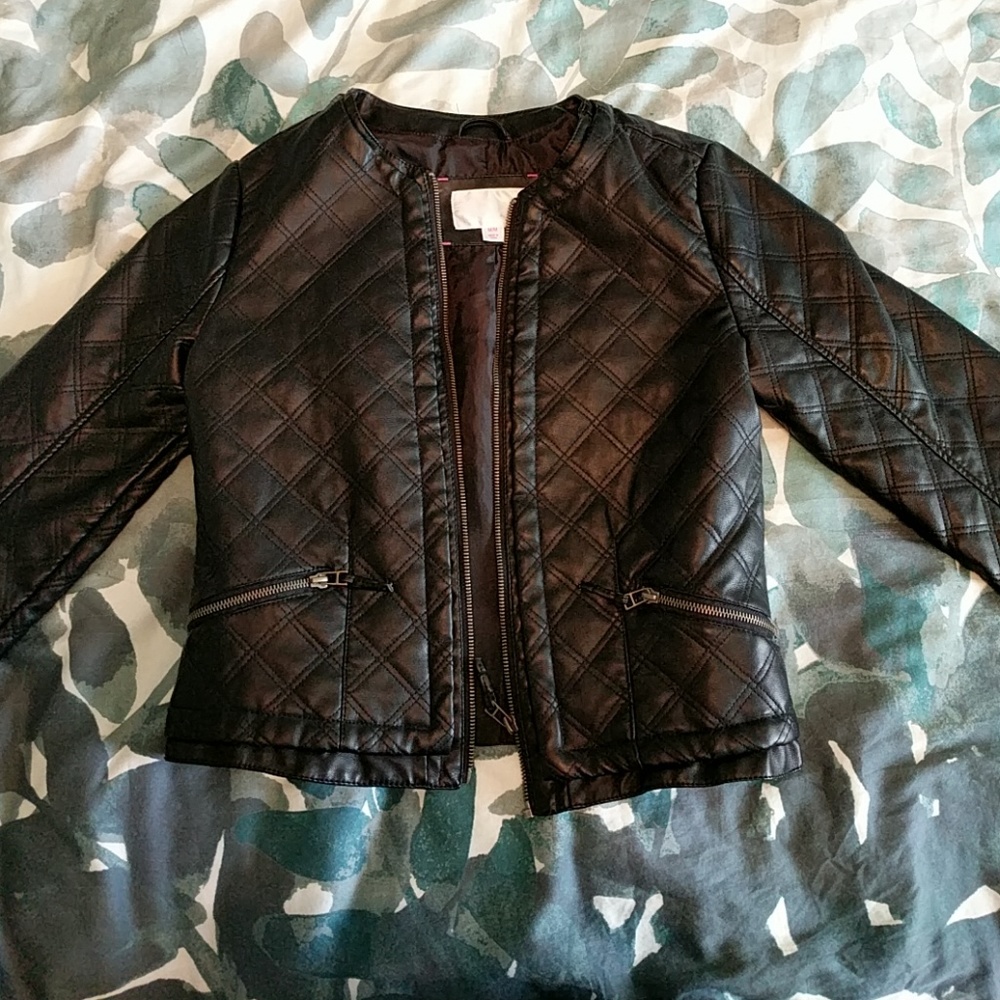 Faux leather noto jacket